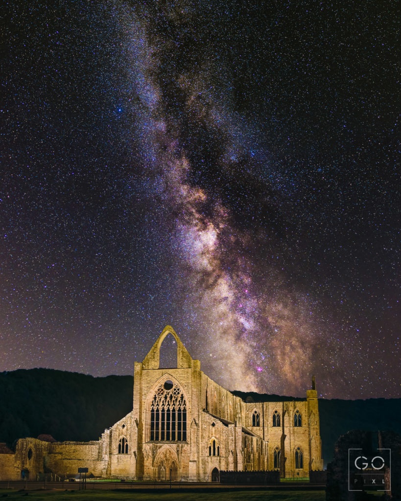 Tintern Abbey under the Milky Way