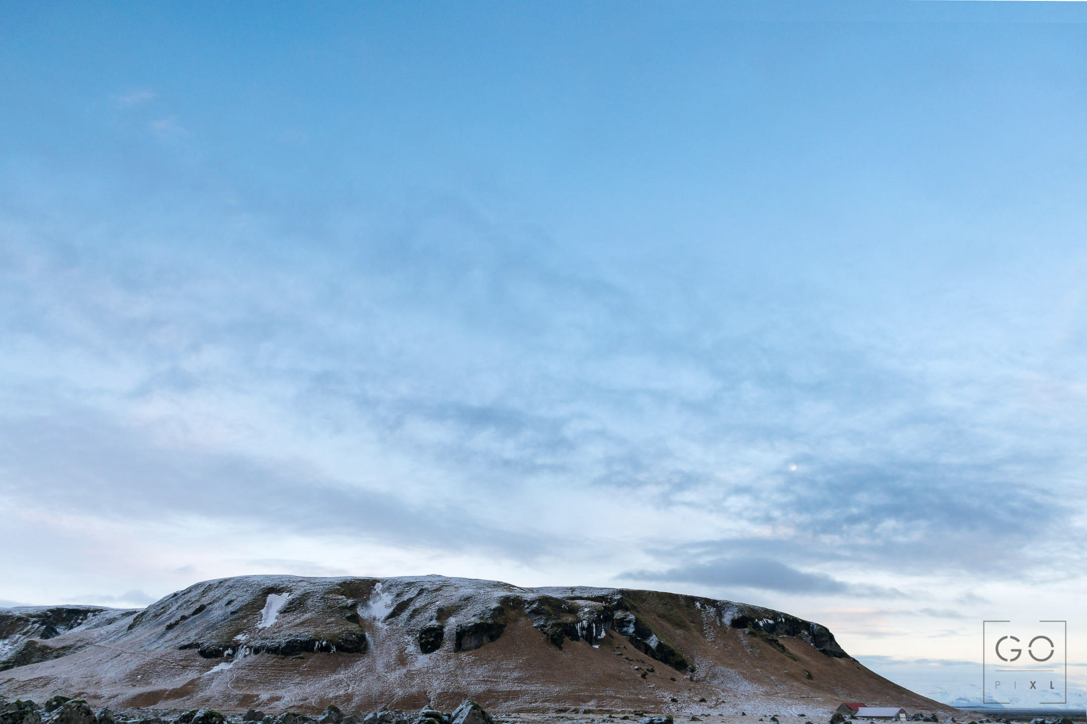 Mountain near Kálfafell in the winter Mountain near Kálfafell in the winter