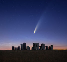 Comet Neowise Over Stonehenge